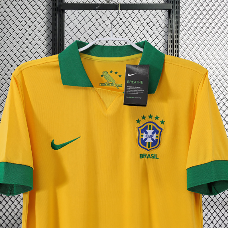 Retro 2013 Brazil Home Retro Football jersey