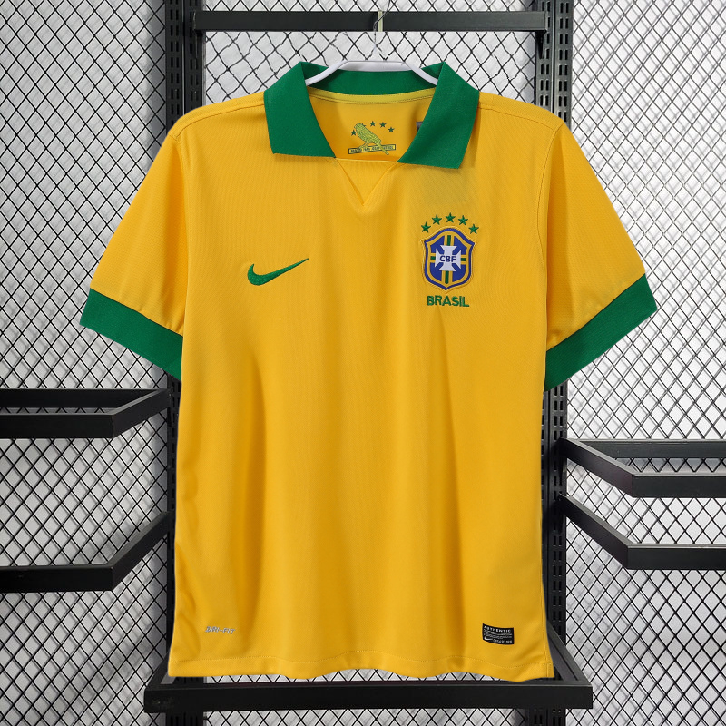 Retro 2013 Brazil Home Retro Football jersey