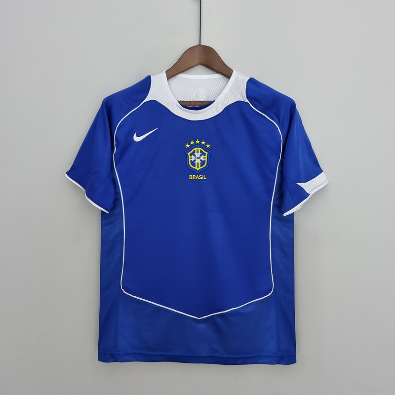 Retro 2004-06 Brazil away RONALDINHO KAKA CAFU R.CARLOS RONALDO Football jersey retro