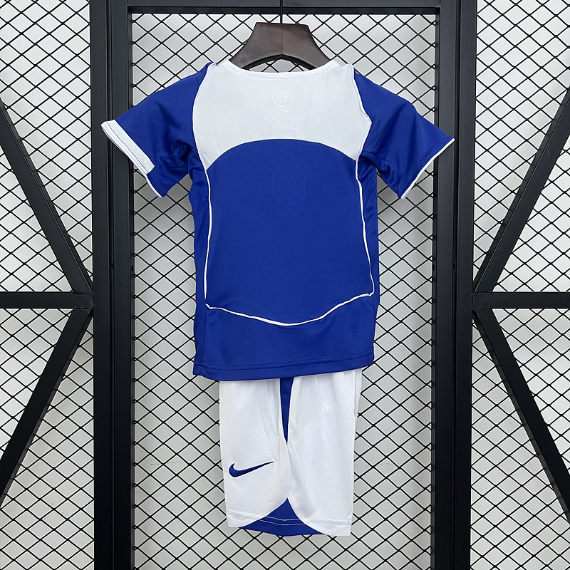 Retro Kids 2004-06 Kids Brazil Away retro RONALDINHO KAKA CAFU R.CARLOS RONALDO Football jersey