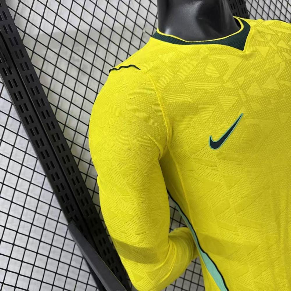Player 2026 Brazil Home Long sleeves Football jersey