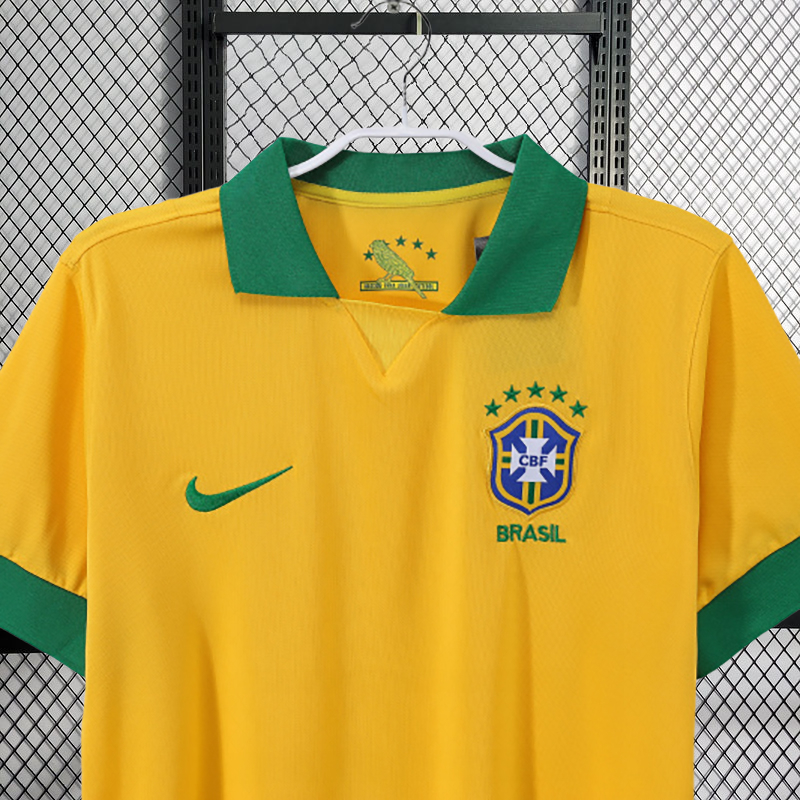 Retro 2013 Brazil Home Retro Football jersey