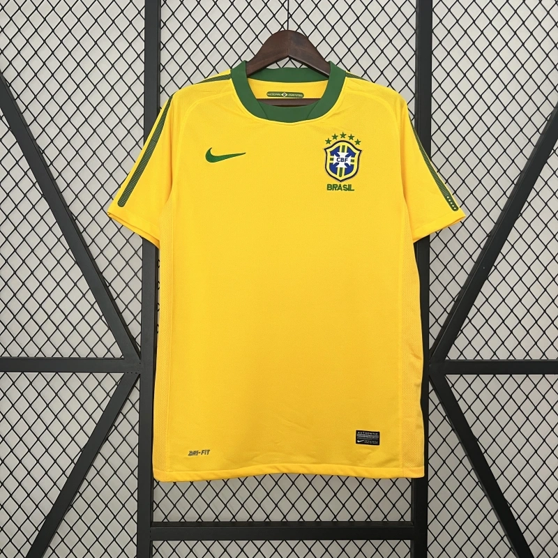 Retro 2010 Brazil Home Retro football jersey