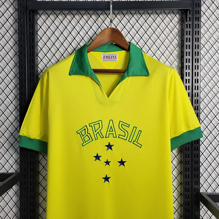 Retro 1958 Brazil home retro Football jersey
