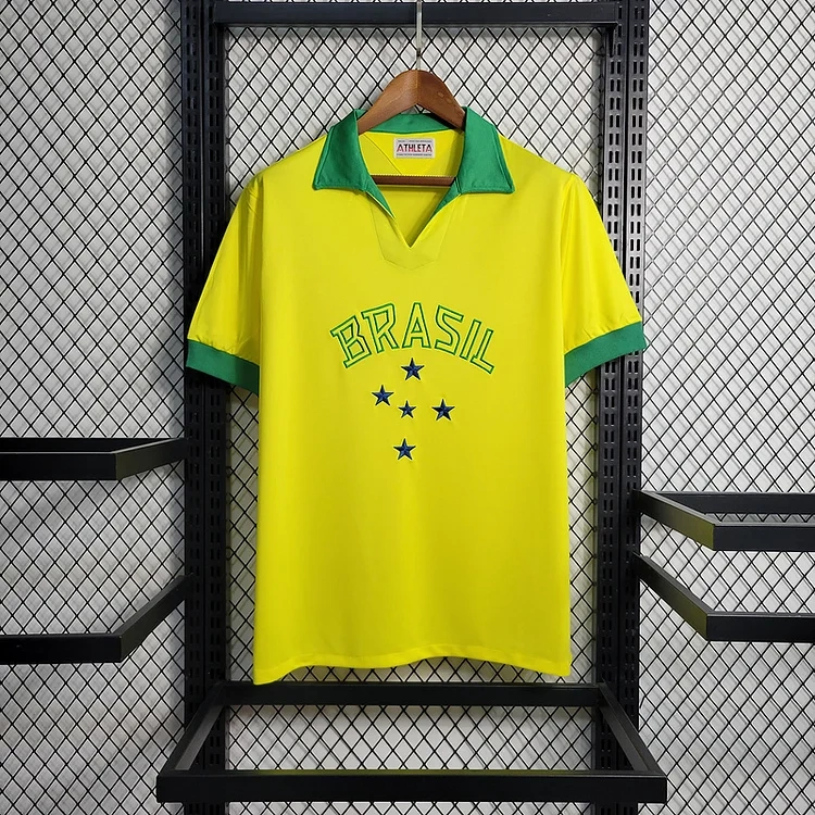 Retro 1958 Brazil home retro Football jersey