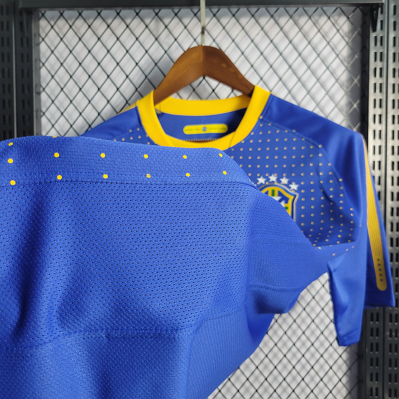 Retro 2010 Brazil away retro KAKA PATO ROBINHO LUCIO DAVID LUIZ Football jersey