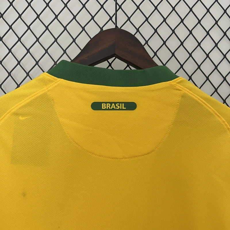 Retro 2010 Brazil Home Retro football jersey