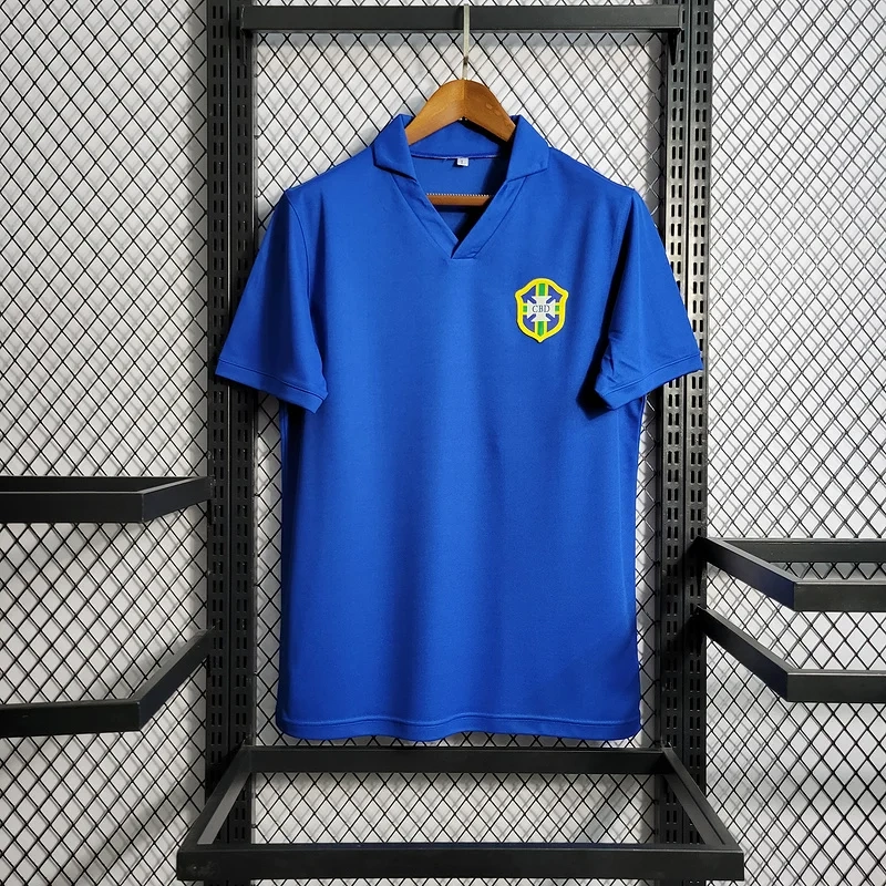 Retro 1957-62 Brazil Away retro Football jersey