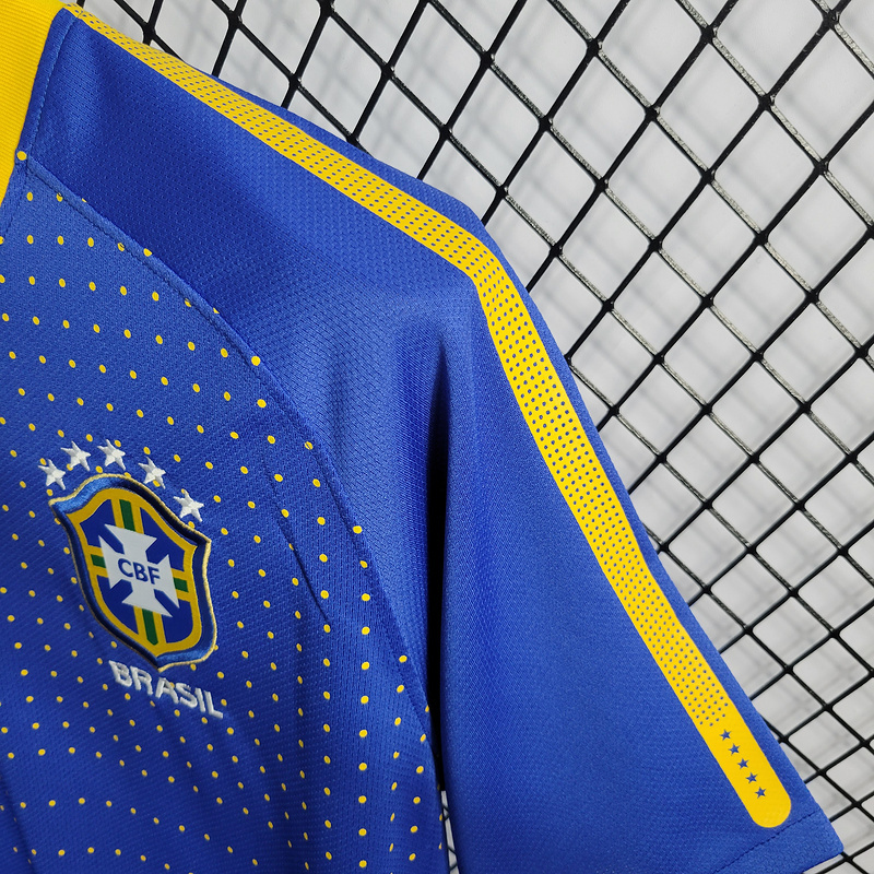 Retro 2010 Brazil away retro KAKA PATO ROBINHO LUCIO DAVID LUIZ Football jersey