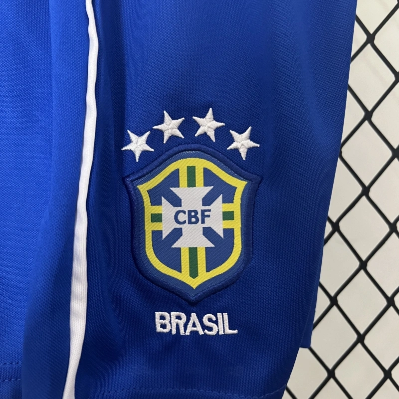 retro kids 2002 kids Brazil home retro football jersey