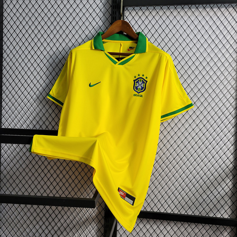 Retro 1997 Brazil hoem retro Football jersey