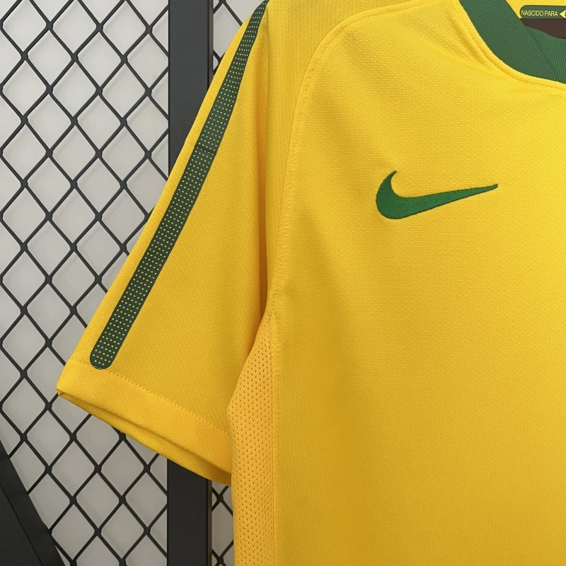 Retro 2010 Brazil Home Retro football jersey
