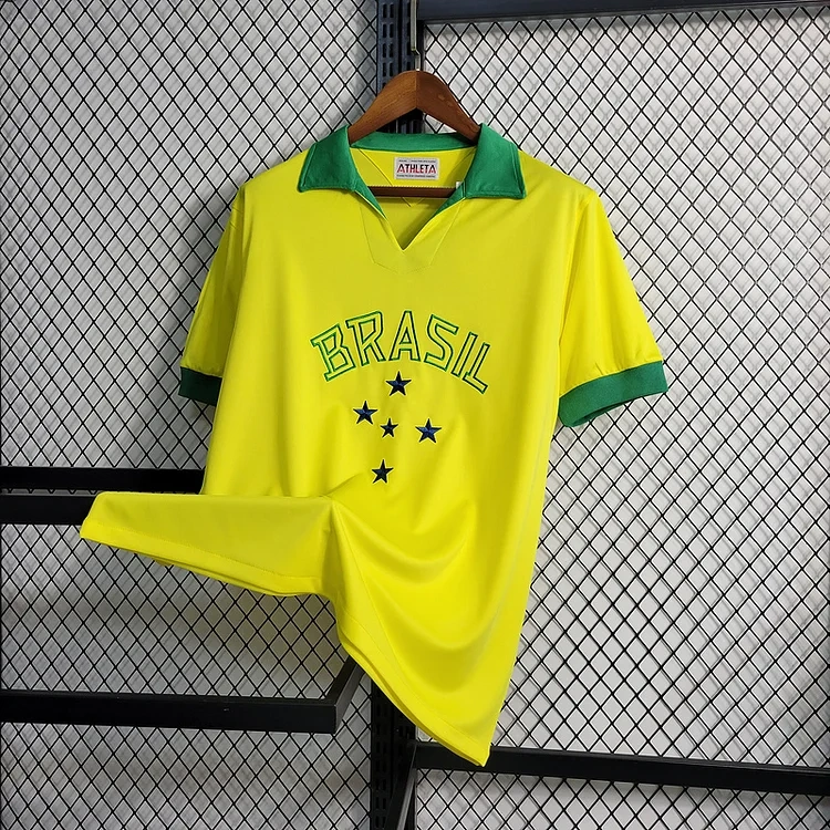 Retro 1958 Brazil home retro Football jersey