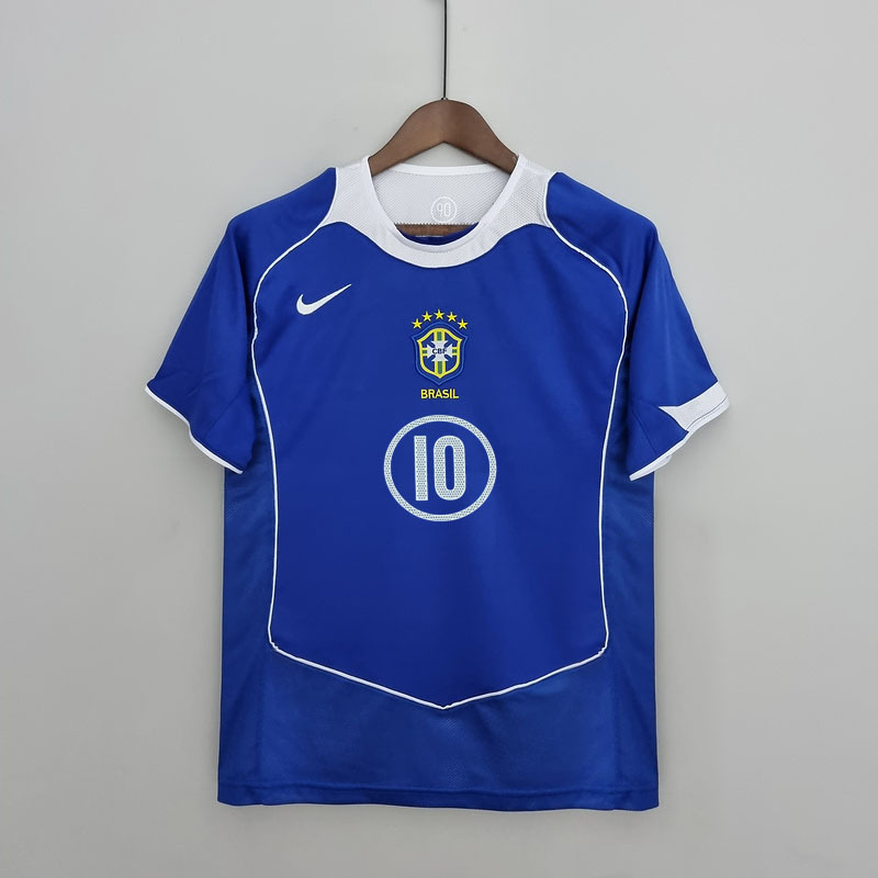Retro 2004-06 Brazil away RONALDINHO KAKA CAFU R.CARLOS RONALDO Football jersey retro