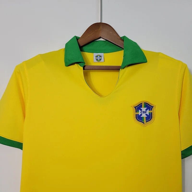 Retro 1958 Brazil home retro Football jersey