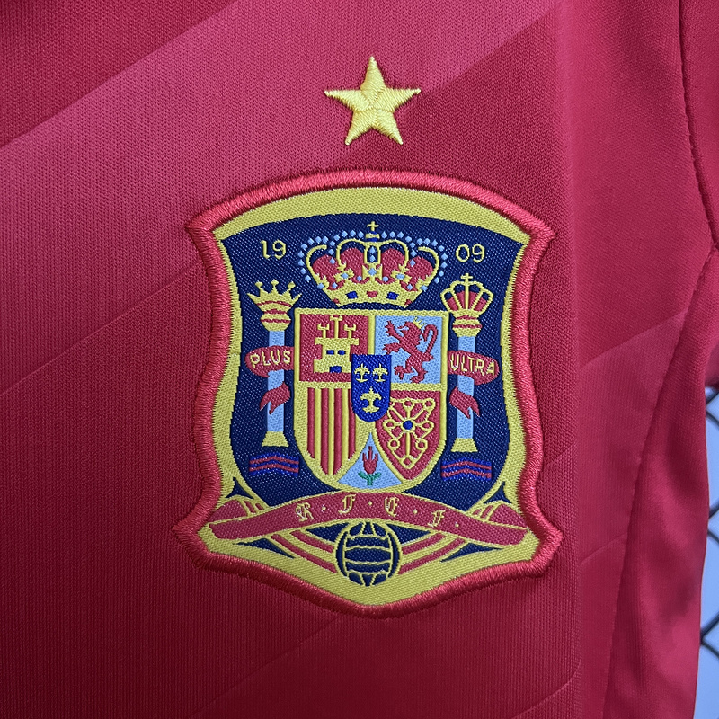 Retro kids 2012 KIDS Spain Home retro Football jersey