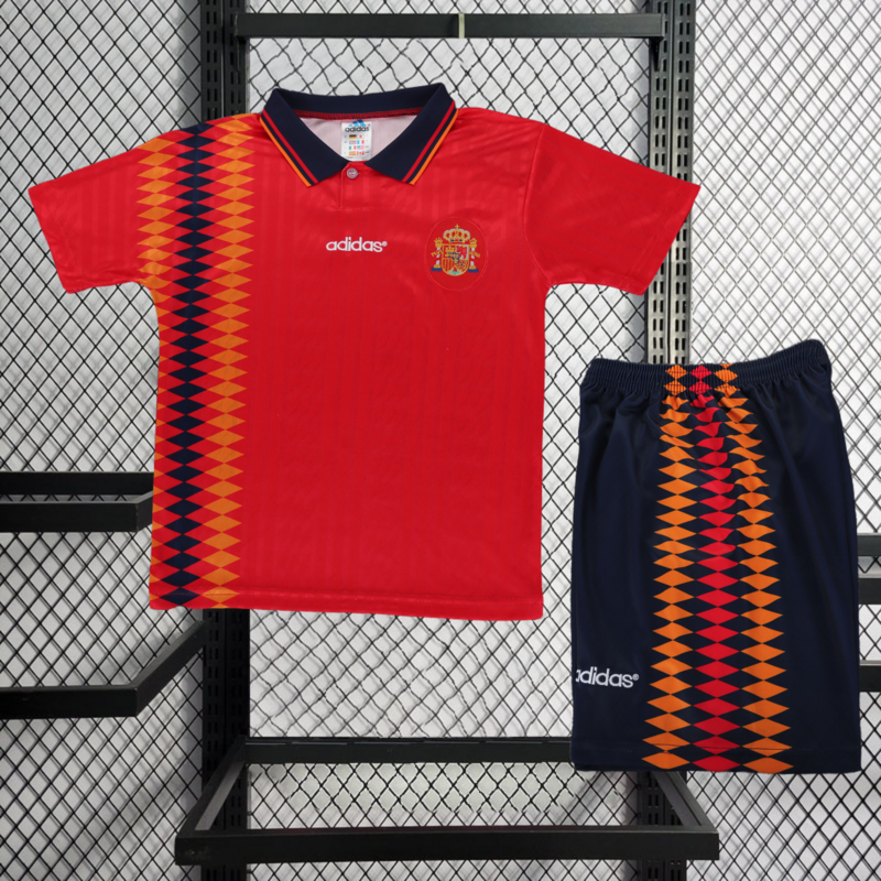 Retro KIDS 1994 KIDS Spain home retro Football jersey