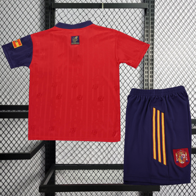 Retro 1996 kids Spain home retro kids Football jersey