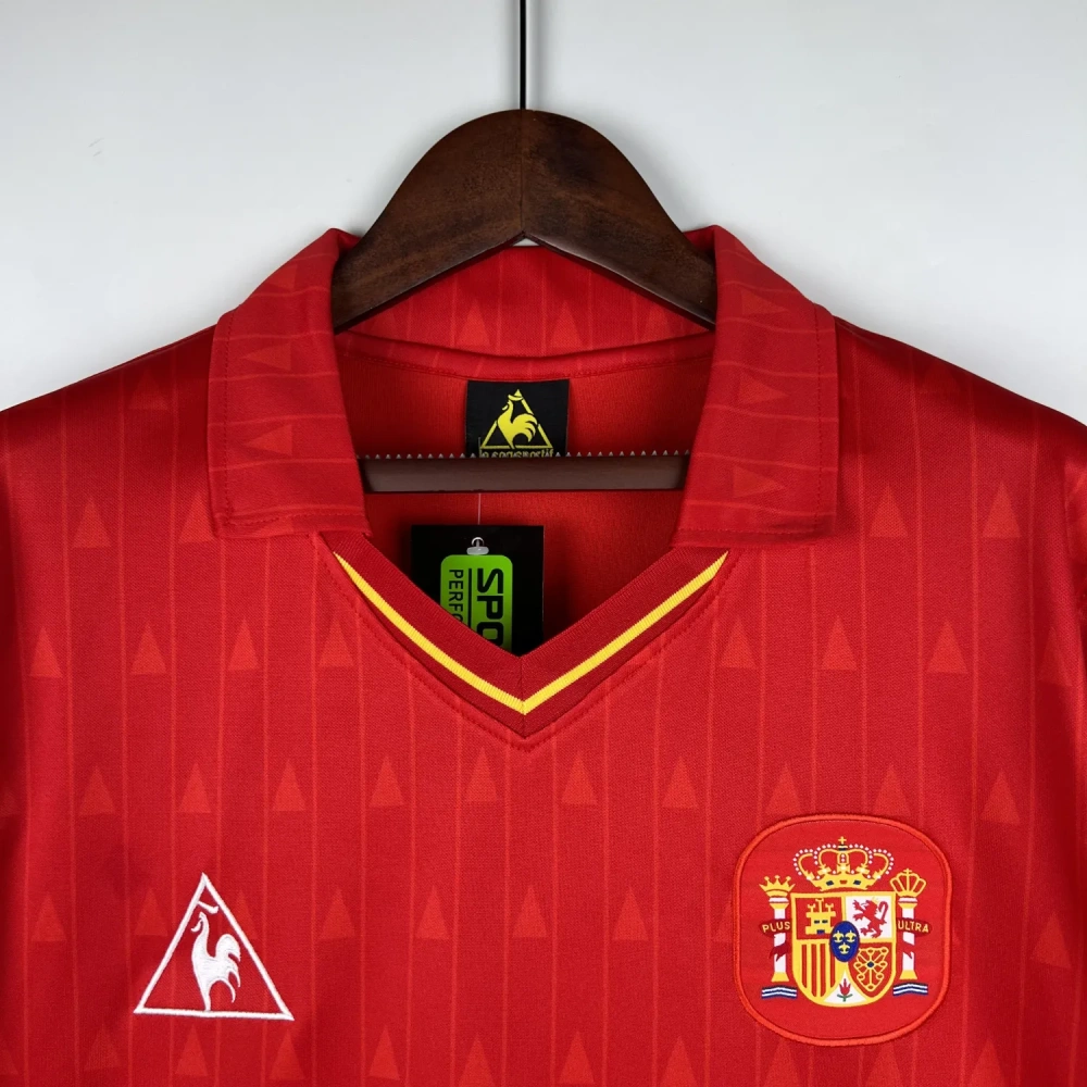 retro 1988-1991 Spain home retro football jersey
