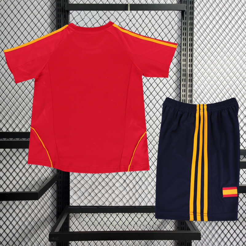 Retro KIDS 2008 KIDS Spain Home retro football jersey