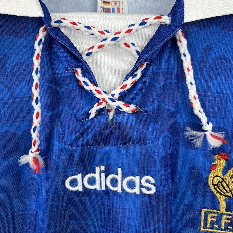 Retro 1996 France Home Retro Football jersey