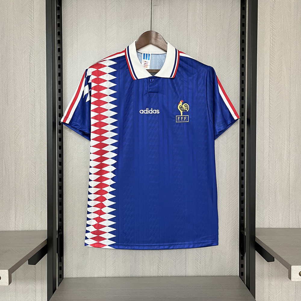 Retro 1994-95 France home Retro Football jersey
