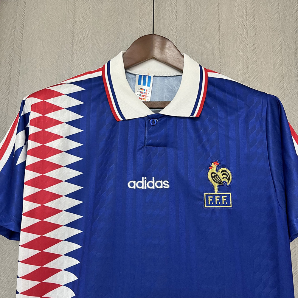 Retro 1994-95 France home Retro Football jersey