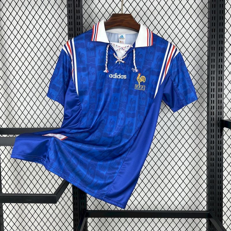 Retro 1996 France Home Retro Football jersey