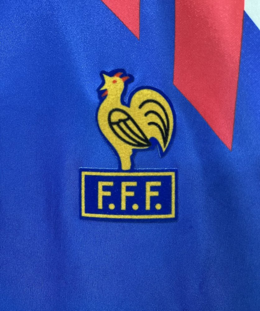 retro 1990 France home Retro World Cup football jersey
