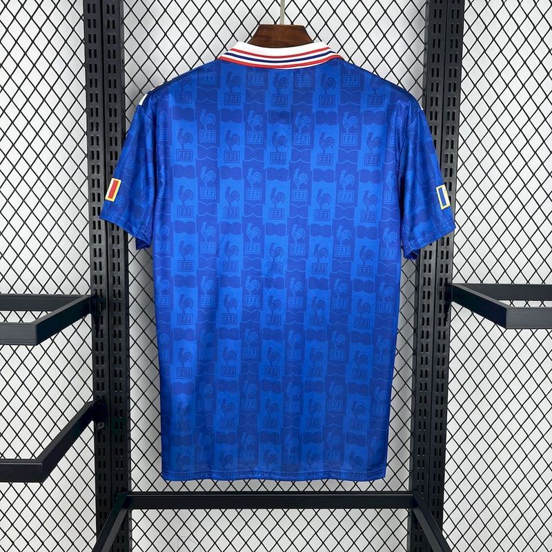 Retro 1996 France Home Retro Football jersey