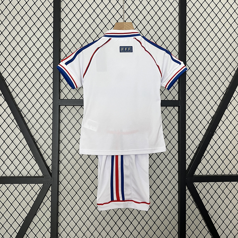 retro kids 1998 kids France away Retro football jersey