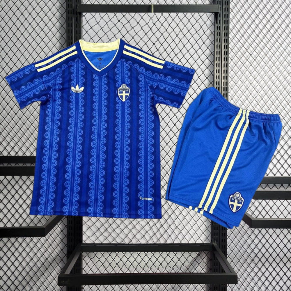2026 Sweden Away kids Football jersey