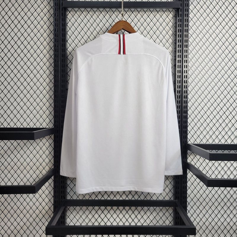 Retro 2018-19 PSG Away Retro White Champions League Long Sleeve Football jersey