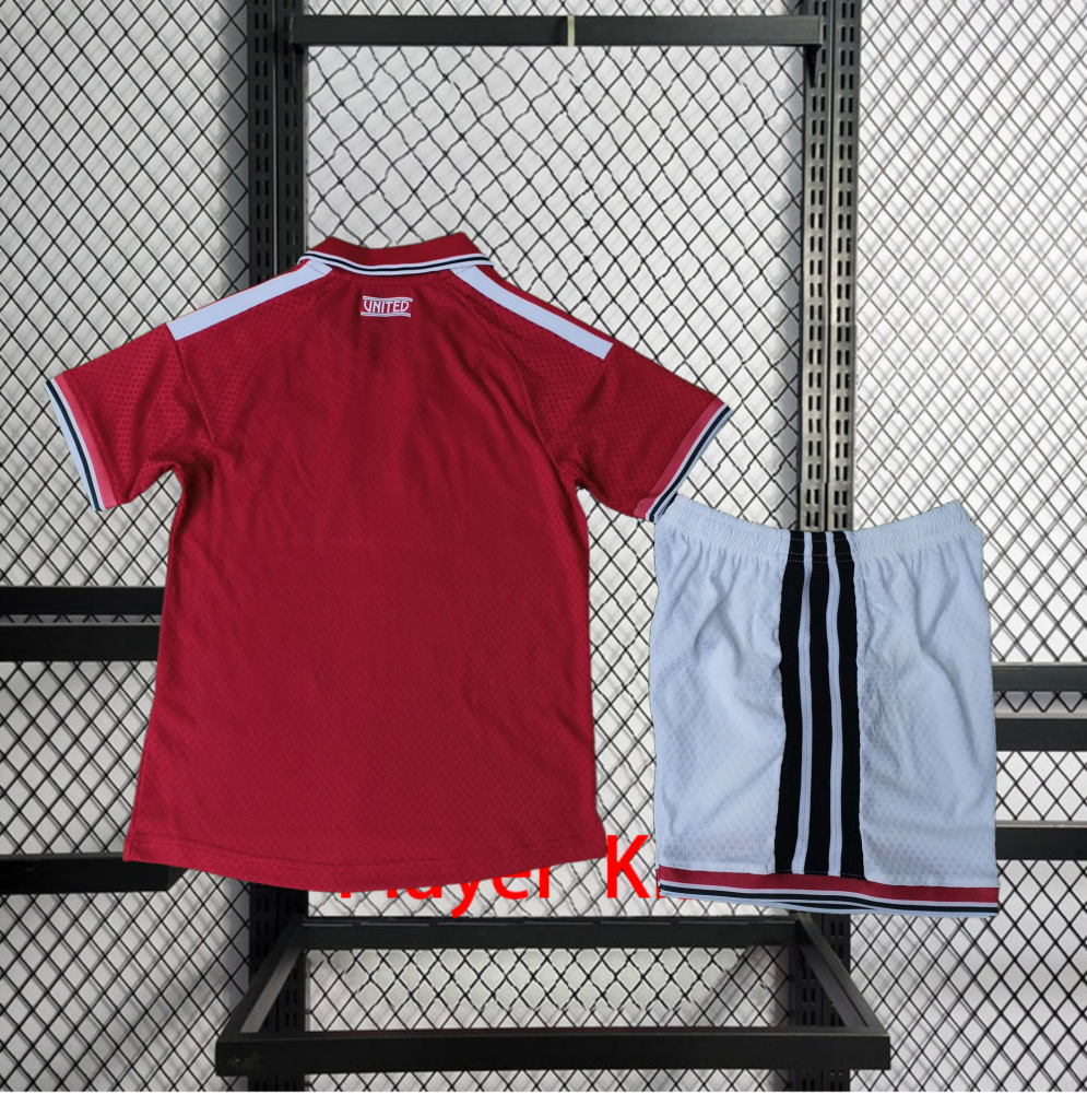 Player 2026-27 Manchester United Home Kids football jersey Player KIDS