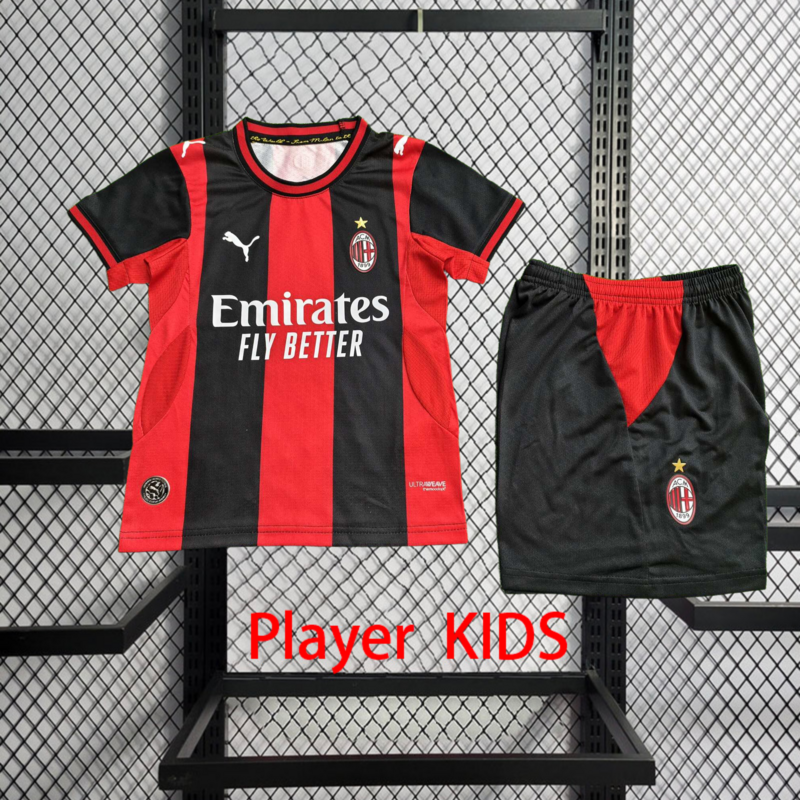Player 2026-27 AC Milan Home Kids football jersey Player KIDS