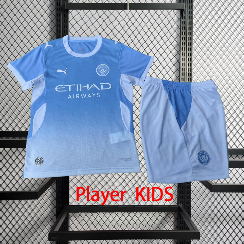 Player 2026-27 Manchester City Home Kids football jersey Player KIDS