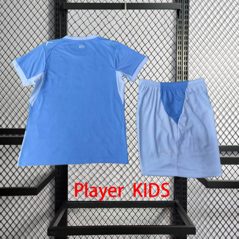 Player 2026-27 Manchester City Home Kids football jersey Player KIDS