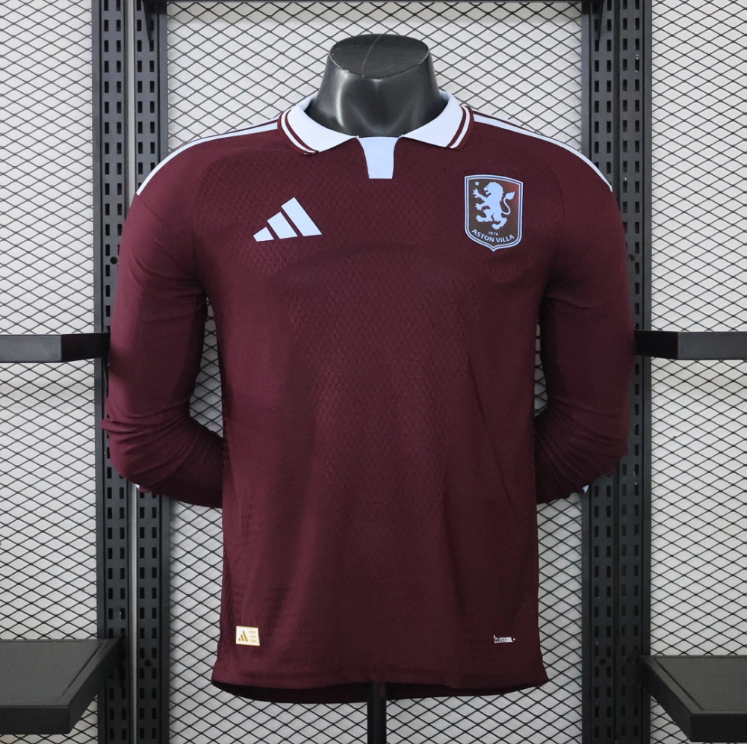 Player 2026-27 Aston Villa Home Home Long sleeves Football jersey