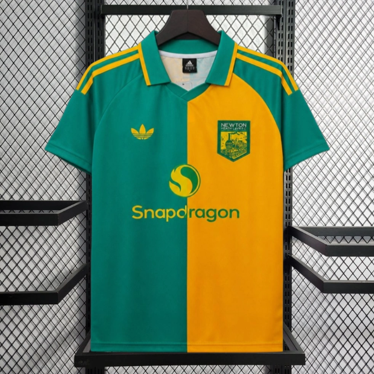 Green/ellow Football jersey 2026-27 Manchester United 125th Anniversary Fourth