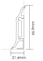 PVC F75-A Skirting Board