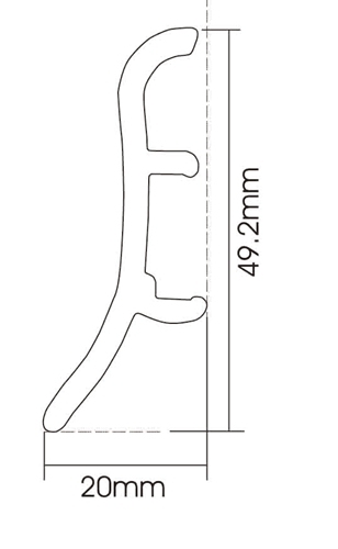 PVC F50-A Skirting Board