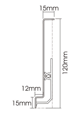 PVC P120-A Skirting Board