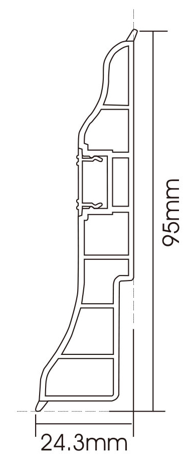 PVC P95-A Skirting Board