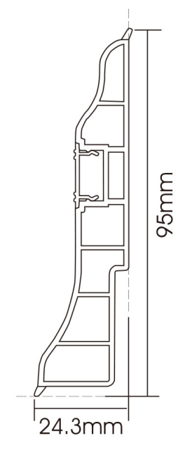 PVC P95-A Skirting Board