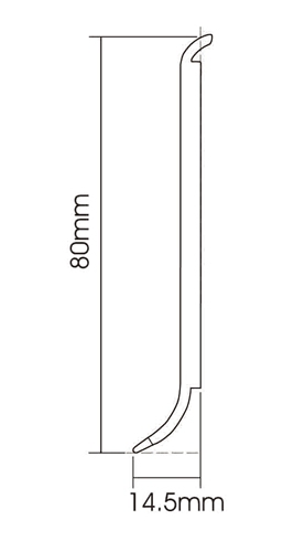 PVC F85-A Skirting Board