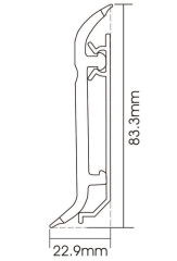 PVC F80-D Skirting Board