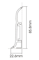 PVC F80-A Skirting Board