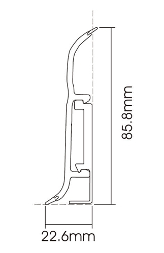 PVC F80-A Skirting Board