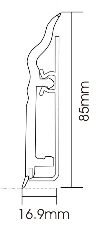 PVC F90-B Skirting Board