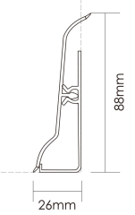PVC P88-A Skirting Board